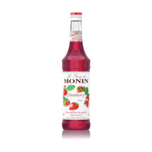 MONIN Premium Strawberry Syrup 700ml for Cocktails and Mocktails. Vegan-Friendly, Allergen-Free, 100% Natural Flavours and Colourings