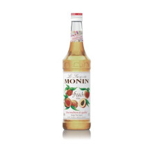 MONIN Premium Peach Syrup 700ml for Cocktails and Mocktails. Vegan-Friendly, Allergen-Free, 100% Natural Flavours and Colourings