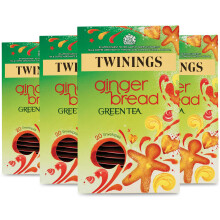 Twinings Gingerbread Green Tea, 80 Envelopes (Multipack of 4 x 20 Envelopes)