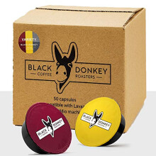 Black Donkey Coffee Roasters - 50 Capsules Compatible with Lavazza? A Modo Mio?* Machines | VARIETY PACK