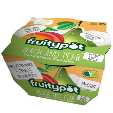 Fruitypot Peach & Pear in Fruit Juice, 18 x 113 g Pots