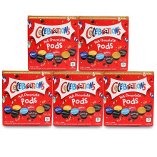 Celebrations Dolce Gusto Compatible Hot Chocolate Pods - Mars, Bounty, Snickers, Galaxy, Malteser, Milky Way & Galaxy Caramel (40)