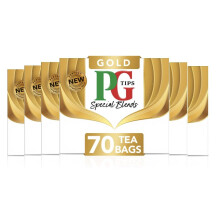 PG Tips Gold | Black Tea Bags Bulk | Indulgent, Velvety & Rich Black Tea | Perfect Flavour Release | 6 Packs | 420 Plant Based Biodegradable Teabags
