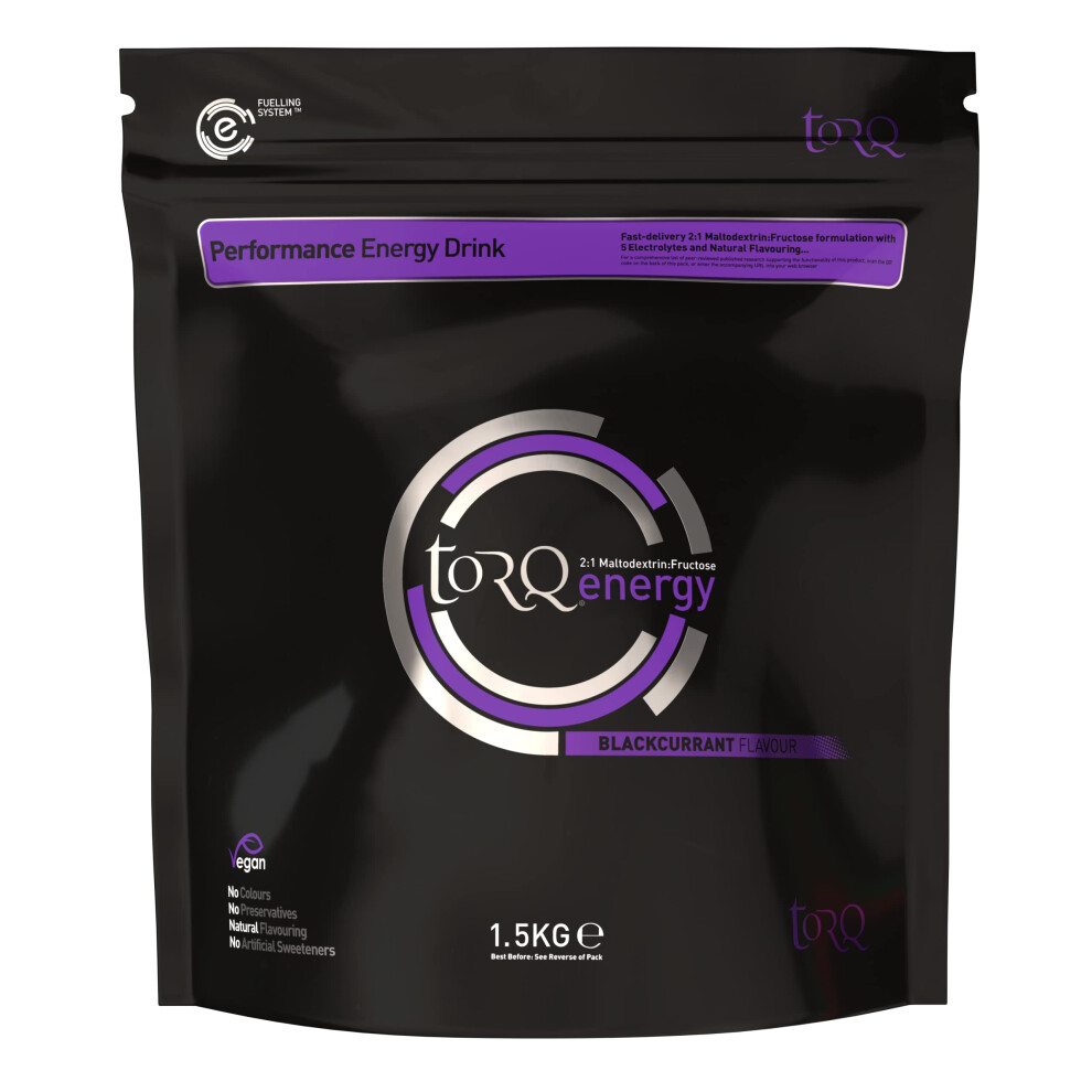 Torq Flavoured Electrolyte Powder - Natural Blackcurrant Isotonic Hydration Powder With Electrolytes Drink | Fast Delivery Energy Drink With High