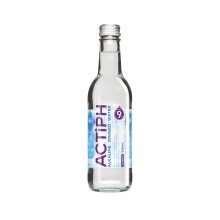 Alkaline Ionised Spring Water pH9+ (24x 330ml) Purified with Electrolytes Clean and Smooth Taste ACTIPH Water Glass Collection