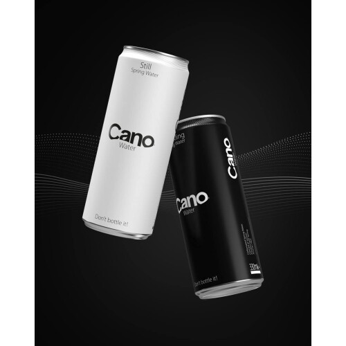 Cano Water Still Multipack Cans (12 x 500ml), Resealable Lids, Natural Spring 2