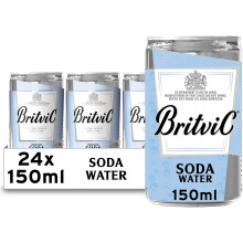 Britvic Soda Water, 24 x 150ml Can