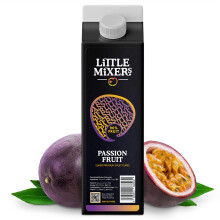 Little Mixers Super Premium Passion Fruit Puree for Cocktails, Desserts & Smoothies (1 Kg) | Ready to Use Fresh Fruit Cocktail Ingredients - Rich,