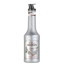 MONIN Coconut Fruit Mix Puree 1L for Cocktails and Frappes. Vegetarian, Allergen-Free, 100% Natural Flavours and Colourings. 2-in-1 Coconut Puree and