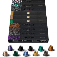 Nespresso Original Coffee Pods, 100 mix pack - 10 Ristretto, 10 Arpeggio, 10 Roma, 10 Cosi, 10 Volluto capsules and more for Nespresso machines. Make