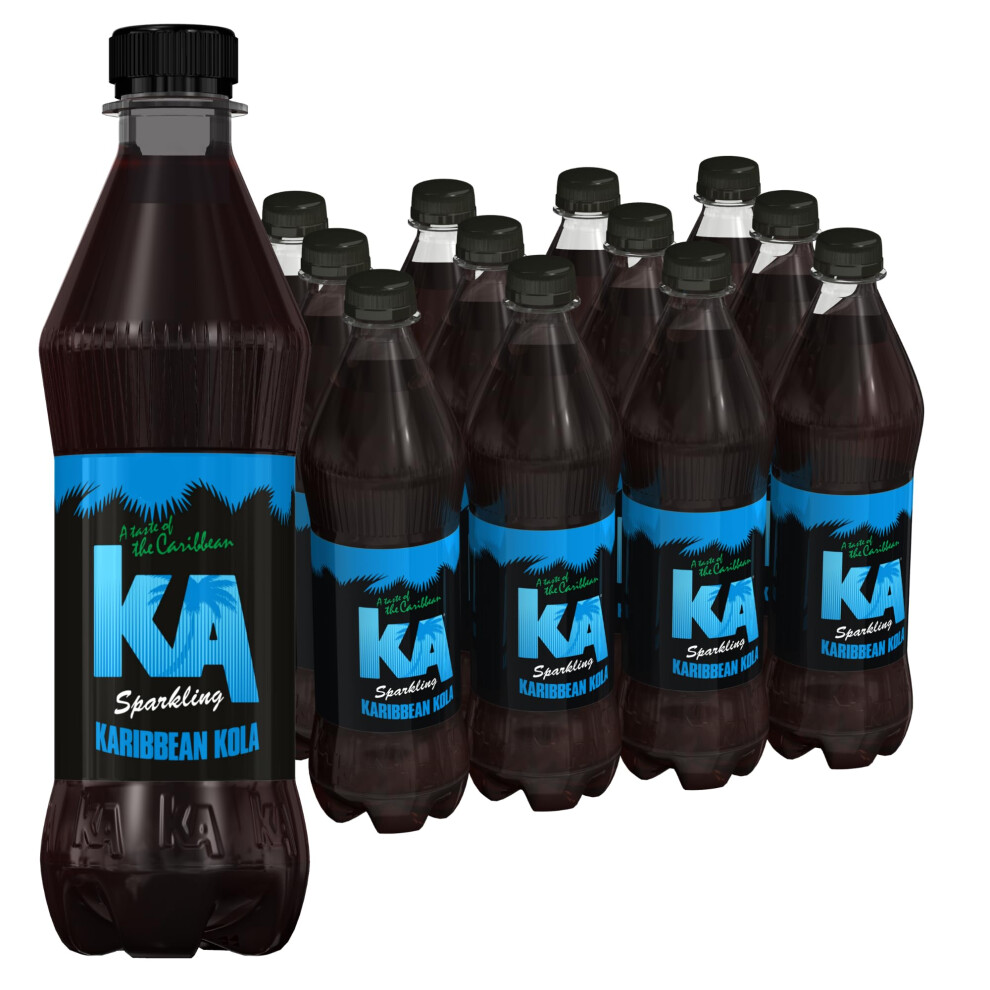 Ka Caribbean Kola Fizzy Drinks - Traditional & Authentic Caribbean Jamaican Style Sparkling Drink - Soft Drinks Multipack - Caribbean Kola Soda Drinks Light
