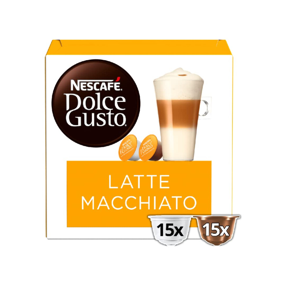 Nescafe Nescaf? Dolce Gusto Latte Macchiato Coffee Pods (Pack Of 3, Total 90 Capsules)