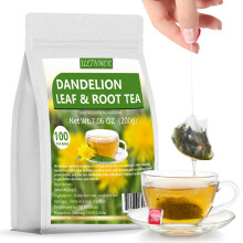 ULTHMOK Premium Dandelion Root & Leaf Tea,100 Tea Bags/7.06Oz,for Liver Detox,100% Natural & No Additives.?