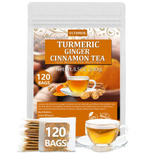 ULTHMOK Premium 120 Turmeric, Ginger, Cinnamon Tea Bags, 100% Natural & No Additives & Caffeine Free.?