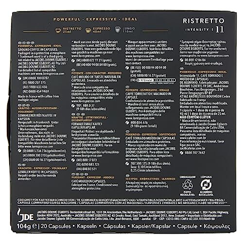 L'OR L OR CAPS RISTRETTO UTZ 20PC X10 INT 2
