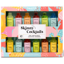 Thoughtfully Cocktails, Skinny Cocktail Mixer, Set of 12, Flavours Include Margarita, Moscow and More (Contains NO Alcohol)