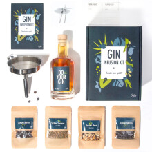 Gin Infusion Kit by Craftly | Natural Herbs for Homemade Cocktails | Cocktail Making Kit | Bartender Gift Basket | Birthday Gifts for Him & Her |