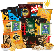 Ant&Chid British Classics Pub Snacks Card Hamper for Men and Women - Home Pub Bar Snacks with Bacon Fries|Scampi Fries|Nobby?s Nuts|Twiglets|Gourmet