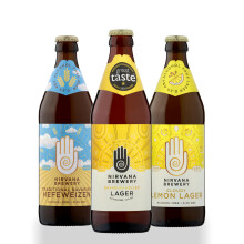 Nirvana - Bavarian Hamper 0.3% ABV - Alcohol Free Craft Beer, Traditional German Style Lager and Ale Hamper - Low Calorie, Vegan, Sober Gift Set - 12