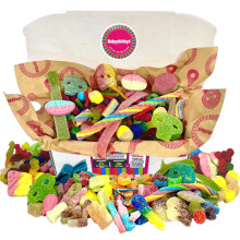 Rubydoobys Sweets Gift Box 2024 - Vegan and Vegetarian Pick and Mix Sweets in Sweet Gift Box Halal for Birthdays and Christmas