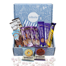 Luxury Hot Chocolate and Marshmallow Selection Hamper | Nibula Treats | Includes 10 Hot Chocolates, Borders Biscuits, Crumbly Chocolate Flake and Mini