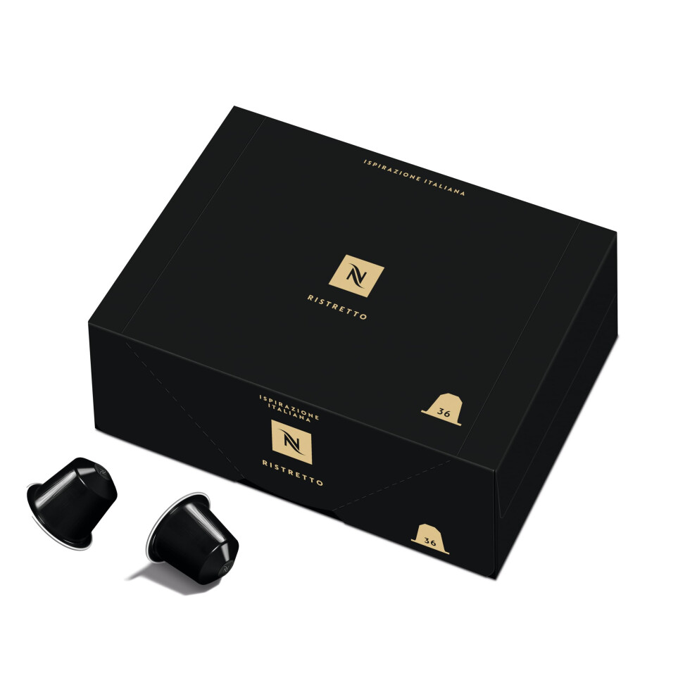 Nespresso Original Coffee Pods - 36 Inspiranzione Ristretto Capsules For Machines. Make Espressos, Cappuccino And Macchiato At Home. Made