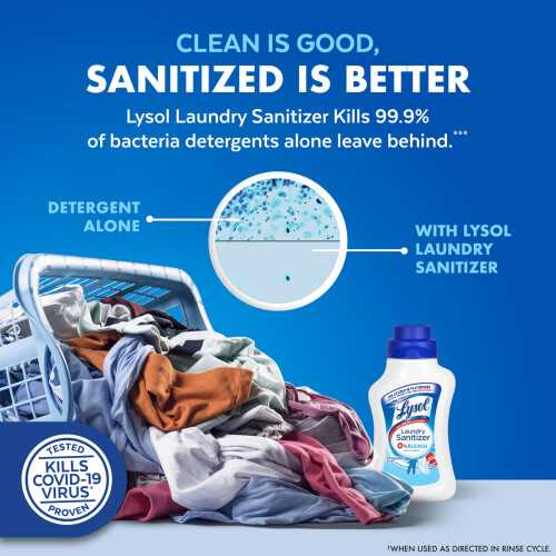 Lysol Laundry Sanitizer Additive, Crisp Linen, 41oz 2