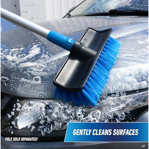 Unger Hydropower Bi-Level Soft Wash Brush, 10",Black 1