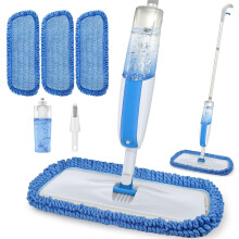 Microfibre Spray Mop for Floor Cleaning - MANGOTIME Dry Wet Floor Mop with Spray for Laminate Wood Vinyl Ceramic Tile Hard Floors Kitchen with 3