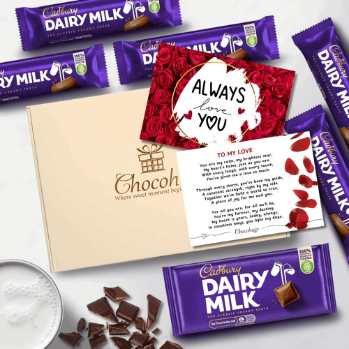 Chocohugs Dairy Milk Assorted Chocolates - Full-Size Bars Gift for Lovers 1