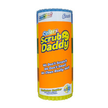 Scrub Daddy Colors - Washing Up Sponges Multipack, Dish Sponge for Cleaning Kitchen & Bathroom, Texture Changing Scratch-Free Cleaning Sponge, Odour