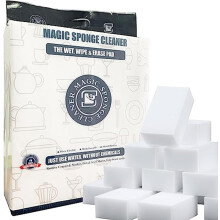 Foamworld 50pcs Magic Sponge Eraser, Melamine Sponge Foam Pad, Extra Thick and Enlarge Kitchen dish Sponges, Multifunctional Sponges for Furniture,