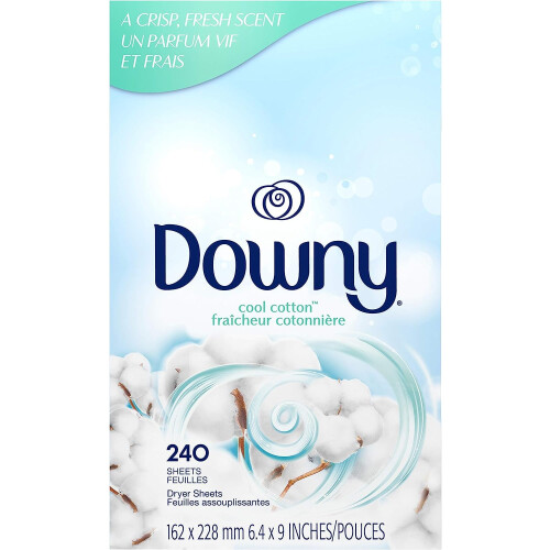 Downy Fabric Softener Dryer Sheets, Cool Cotton, 240 Count 1