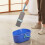 Spontex Easy System Max+ Floor Mop | Microfibre Flat Mop with Integrated Wringing System | Cleans Laminate, Wood & Tile Flooring 4