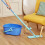 Spontex Easy System Max+ Floor Mop | Microfibre Flat Mop with Integrated Wringing System | Cleans Laminate, Wood & Tile Flooring 2