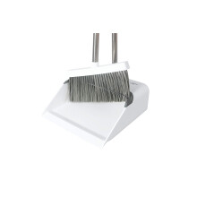 FurnitureXtra Long Handled Dustpan and Brush Combo Sets Upright Dustpan with Long Handled Broom for Indoor and Outdoor floor Sweeping