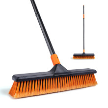 Garden Broom, Yard Brush Heavy Duty Outdoor 2-1, 50&66in, suitable for Schools, Factories, Garden Broom Outdoor,Sweeping Brush