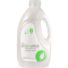 Ecogurus Eco Laundry Detergent - Baby Laundry Detergent 2L - Liquid Detergent for Sensitive Skin - Non Bio Washing Liquid - Effective Stain Remover