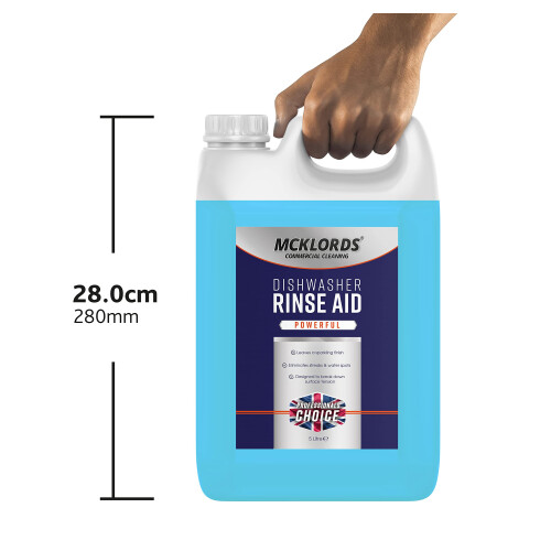McKLords Dishwasher Rinse Aid, 5 Litre, Blue 2