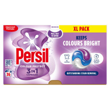 Persil Colour Protect 3 in 1 Washing Capsules keeps colours bright for outstanding stain removal in quick & cold washes 108 washes (3x 36), Purple
