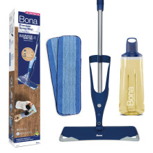 Bona Premium Spray Mop Kit for Oiled Wood Floors, Bona Floor Mops for Cleaning Floors, Incl. 1x Bona Oiled Wood Floor Cleaner Liquid Cartridge 850ml