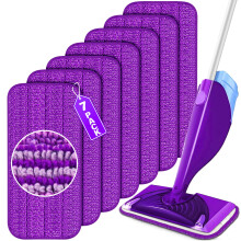Reusable Flash Powermop Pads - Microfiber Refills for Flash Power Mop, Machine Washable Up to 100+ Wet Dry Cleaning for All Kinds of Floor Types