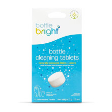 Bottle Bright Single Pack (12 Tablets)- Clean Stainless Steel, Thermos, Tumbler, Insulated and Reusable Water Bottles ?Cleaning Tablets are Easy and