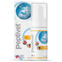 Peptivet Foam Eudermic Foam for Dogs and Cats ? Soothing for Itchy Skin ? Moisturising - Fast absorbing - Non-Irritant - 100 ml