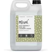 Miniml Eco Laundry Liquid Washing Detergent 5L Refill - Natural Non Bio Coconut Scented Clothes and Fabric Softener for Machine or Delicate Hand