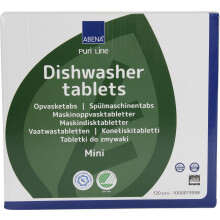 ABENA PuriLine Dishwasher Tablets,120 Tabs in a Pack, Detergent Pods that's free from Chlorine, Dyes and Fragrance, Easy To Use