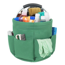 IVODEELA Cleaning Caddy with Handle,Cleaning Caddy Organiser,Multi Pocket Large Cleaning Caddy Bag,Easy To Clean and Carry Cleaning Products