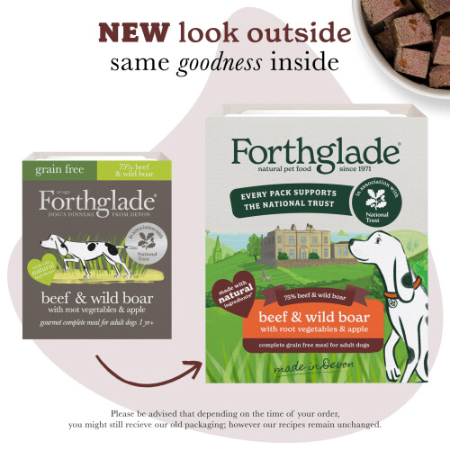 Forthglade Forthglade - Gourmet Beef & Wildboar - 396g 1