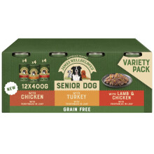 James Wellbeloved Senior Grain Free in Loaf 12 Cans, Hypoallergenic Wet Dog Food, Pack of 1 (12 x 400 g)