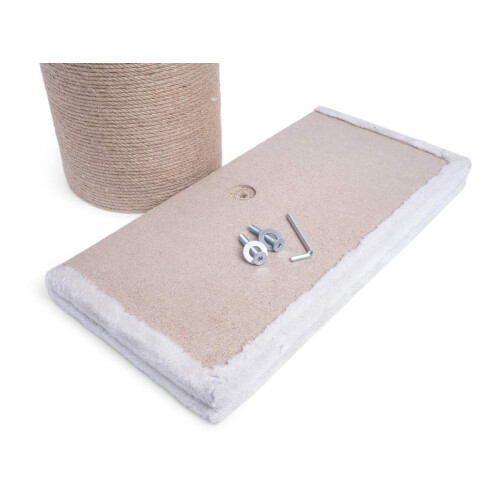 Petface Big Boy Cat Scratcher, Cream 2